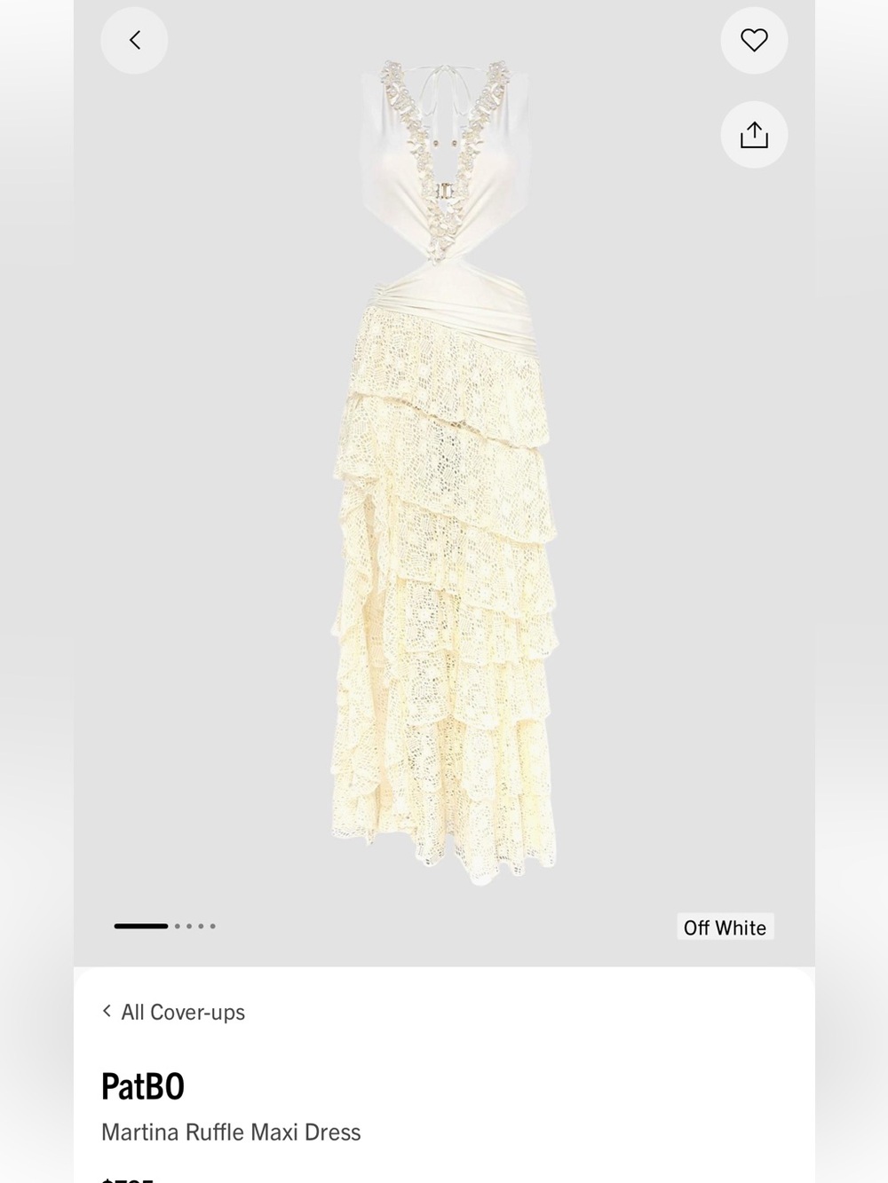 PatBO Martina Ruffle Maxi Skirt
